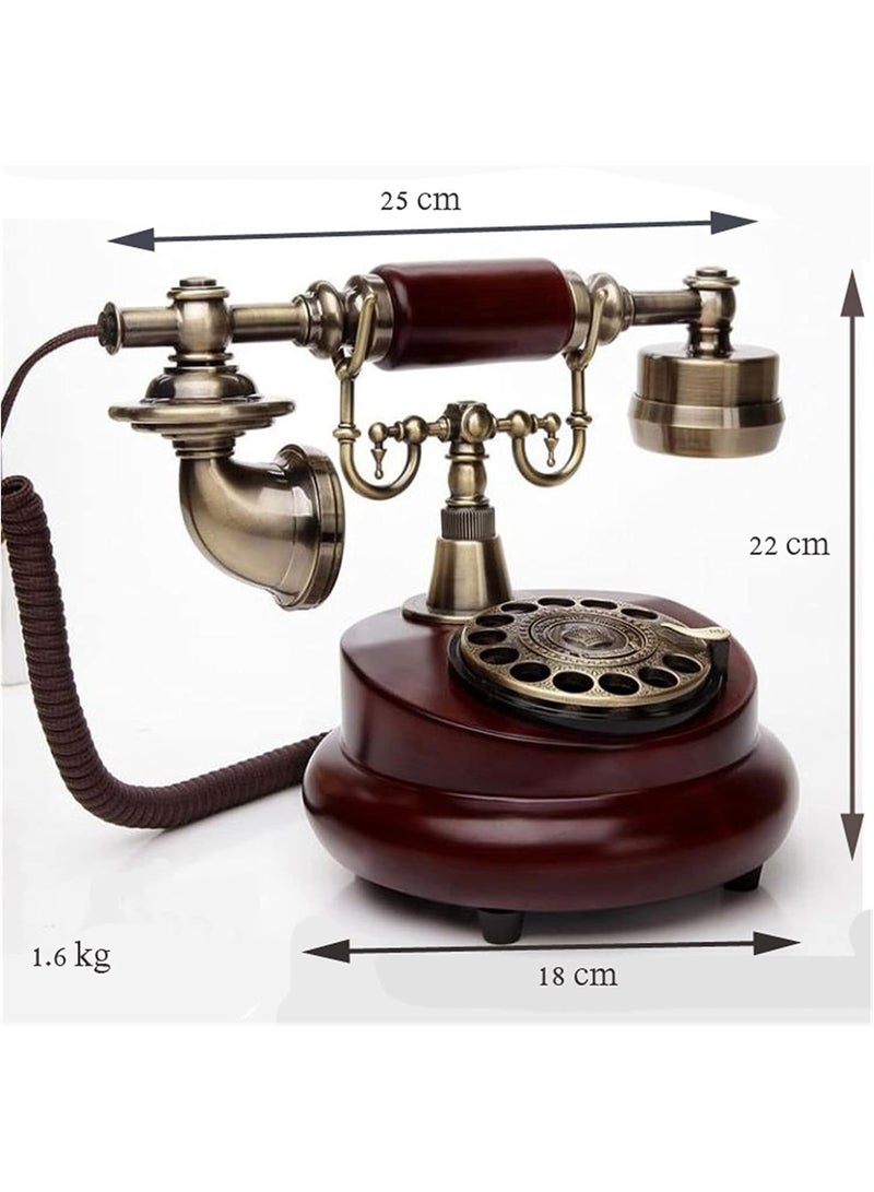 Organized Home Retro Vintage Antique Style Corded Rotary Dial Desk Telephone - Image 5